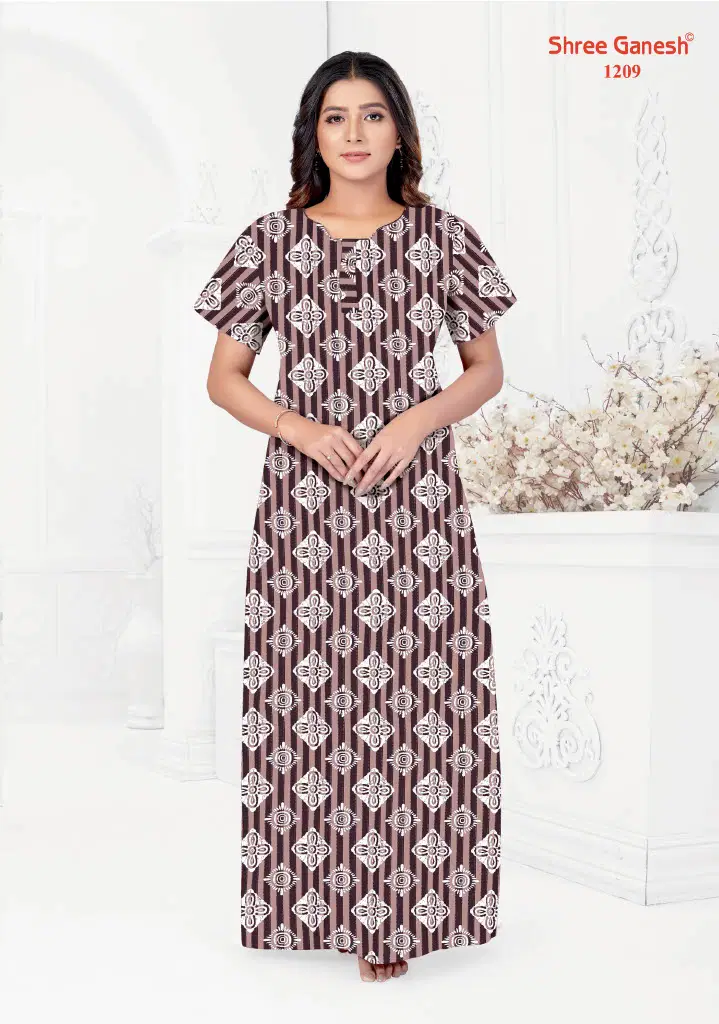 Kavya Vol 2 By Shree Ganesh Printed Cotton Nighty Wholesale Shop In Surat

